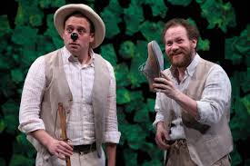 Andy Groteleuschen as Launce and Zachary Fine as Crab  (Photo NY Post)